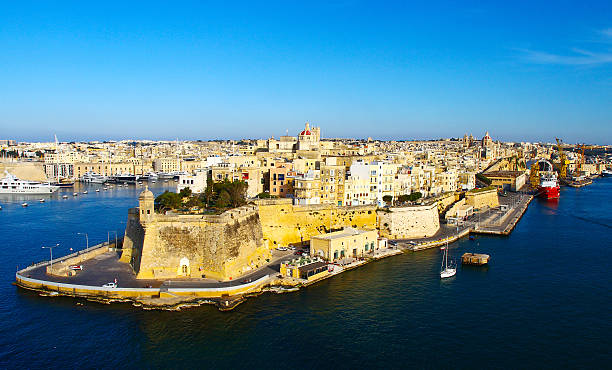 istock Malta La Valletta historic port 490940036