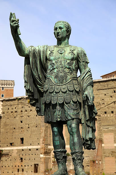 istock Statue CAESARI NERVAE Augustus, Rome, Italy 490941042