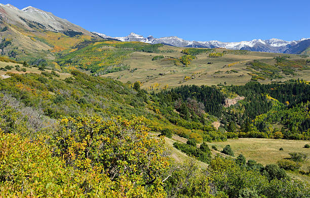istock mountains with colorful aspen during foliage season 490941186