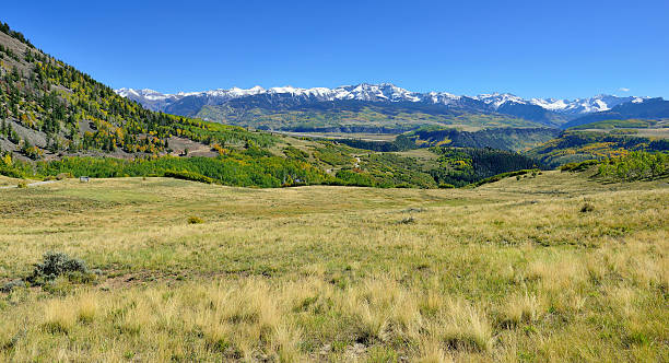istock mountains with colorful aspen during foliage season 490944834