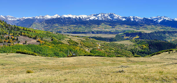 istock mountains with colorful aspen during foliage season 490944916