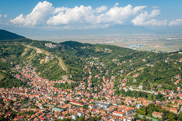 istock Brasov cityscape top view in Romania 490945364