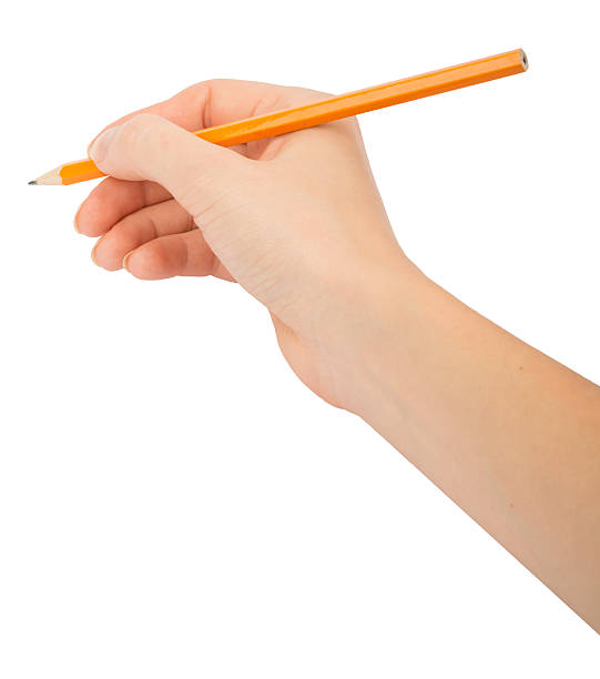 istock Humans hand holding pencil 490957900