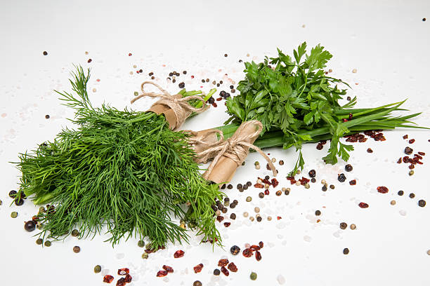 istock bunches of fresh herbs and spices 490958174