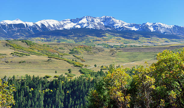 istock mountains with colorful aspen during foliage season 490958310