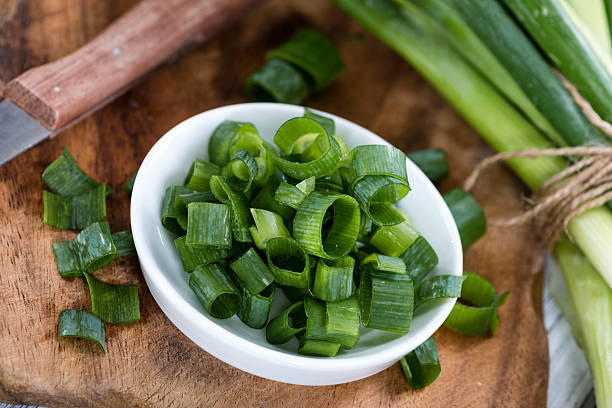 istock Portion of fresh Scallions 490959864