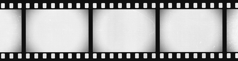 Panoramic Grunge Film Strip Negative Background