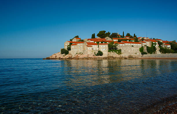 istock Sveti Stefan island in Budva, Montenegro 490961724