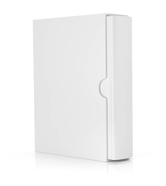 istock blank book in cardboard box cover on white 490963330