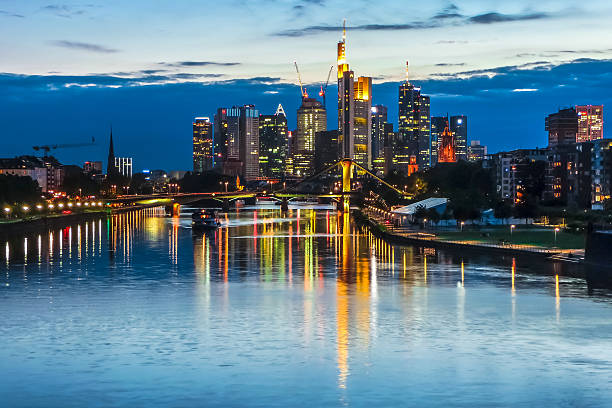 istock Frankfurt am Main skyline at dusk, Hessen, Germany 490964884