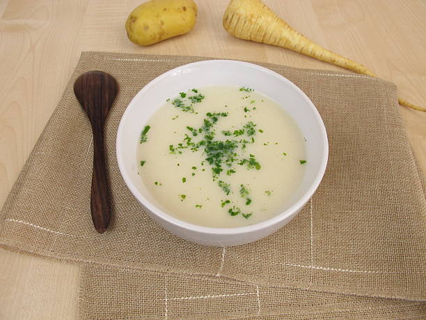 istock Puree soup with potatoes and parsnips 490965626