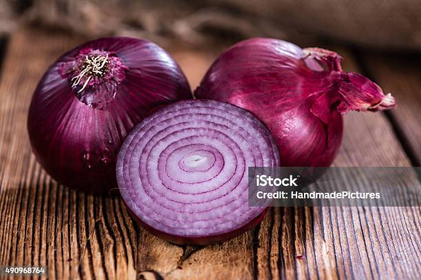 Red Onions Stock Photo - Download Image Now - 2015, Backgrounds, Chopped Food