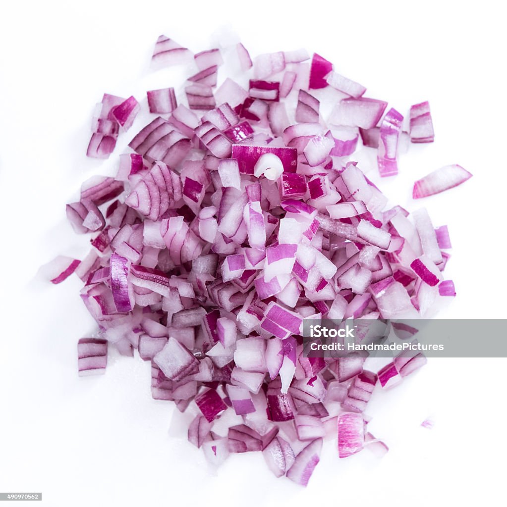 Diced Red Onion Stock Photo - Download Image Now - Chopped Food, Onion, Spanish Onion - iStock