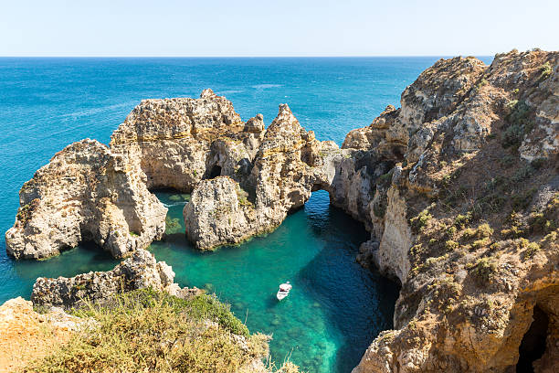 istock Ship in the natural bay 490971704