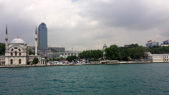 The view from the ship on the Bosphorus and Istanbul