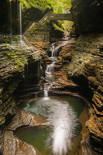 istock XXXL: Gorge trail through Watkins Glen State Park 490986504