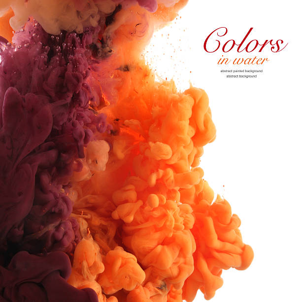 istock Acrylic colors in water. 490987048