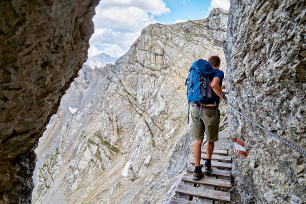 istock Hiking path from ww1 in the Alps 490987810