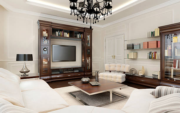 istock Living room in Art Deco style 490988238