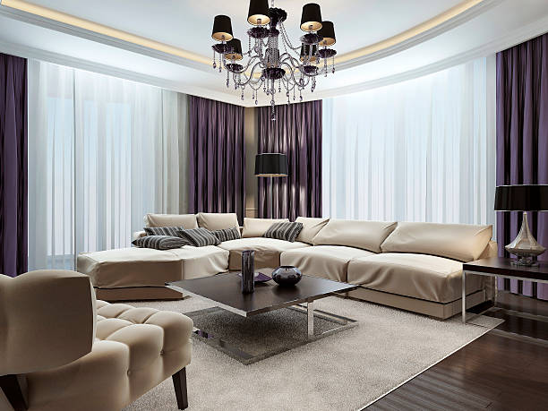 istock Living room in Art Deco style 490988272