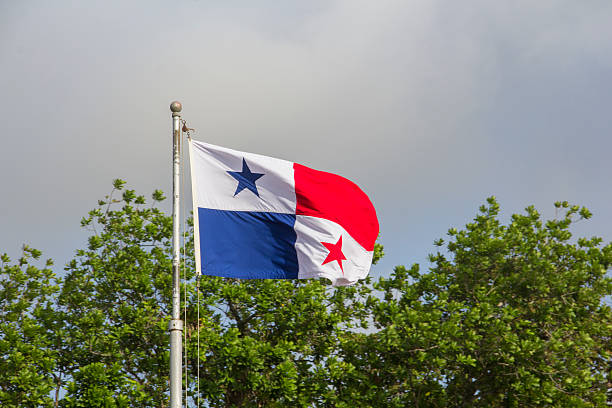 Panama flag stock photo