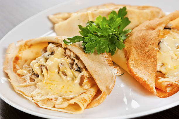 istock Pancakes with mushrooms 490989219