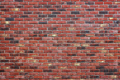 Red brick wall background design texture