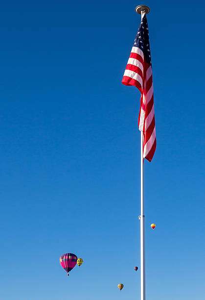 istock American Flag and Hot Air Balloons 490990622