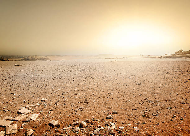 砂漠のエジプト - landscape rural scene dry non urban scene ストックフォトと画像