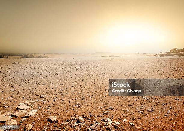 Desert In Egypt Stock Photo - Download Image Now - Desert Area, Land, Dirt
