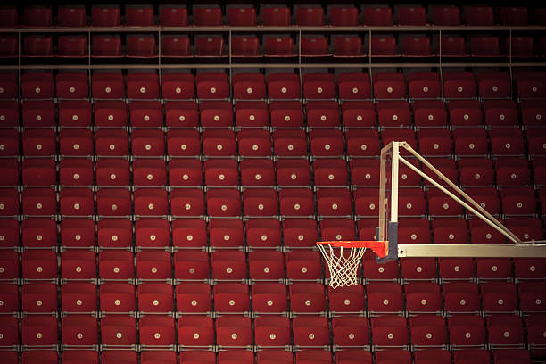 basketball-footballstadion - bleachers stadium empty seat stock-fotos und bilder