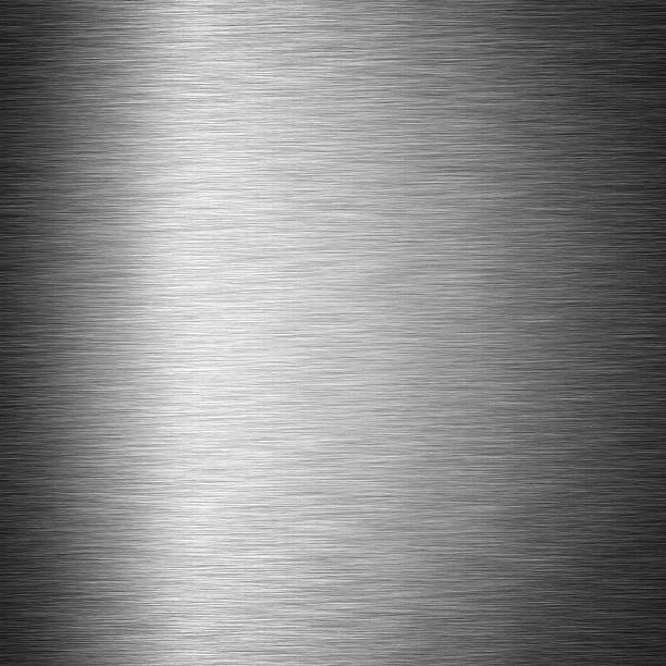 istock Metallic brushed texture. Steel shiny background 490991778