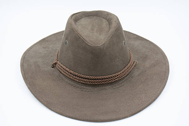 istock Brown cowboy hat on white background 490991822