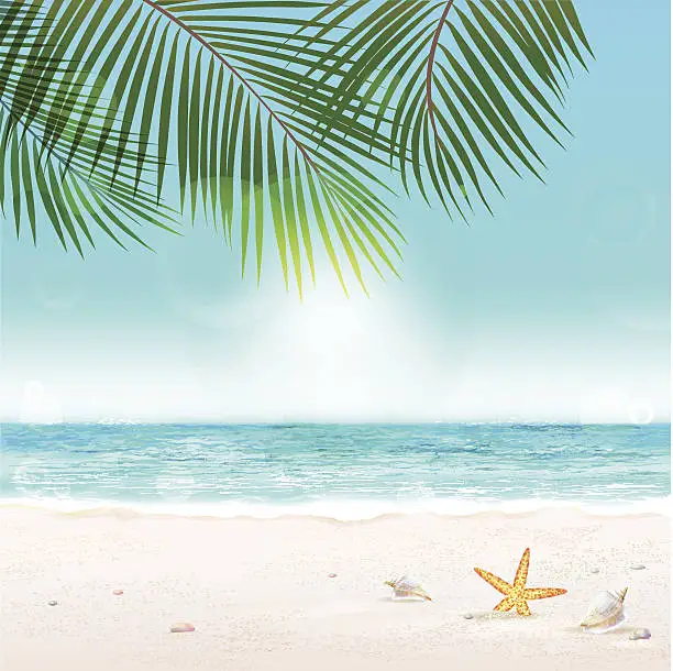 Vector illustration of Tropical Background