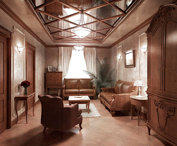 istock Recreation room in classic style 490993638