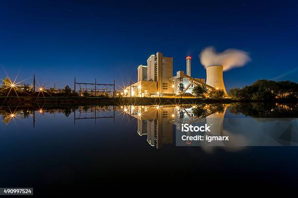 Power Plant Stoecken By Hannover In Germany Stock Photo - Download Image Now - Germany, Hanover - Germany, Power Station