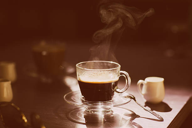istock cup of hot coffee on the table 490997926