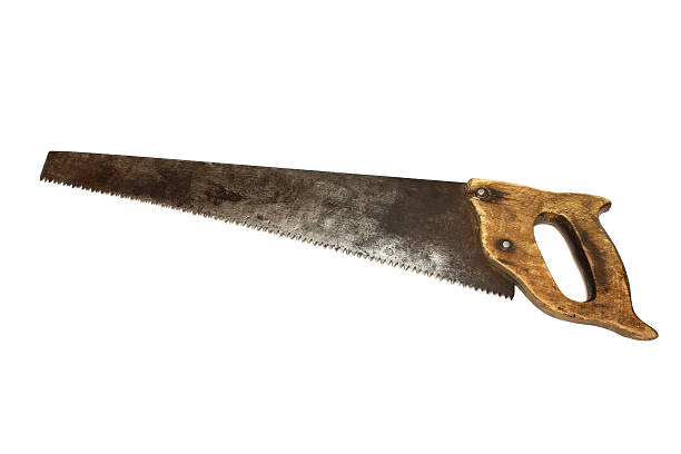 istock Hand hacksaws for wood on white background 490998110