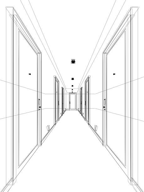 istock sketch design of interior hall 490998496