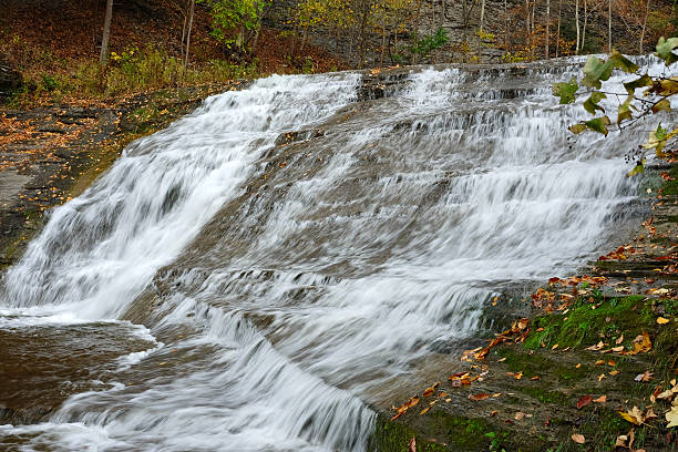 istock Autumn scene of waterfalls 491000014