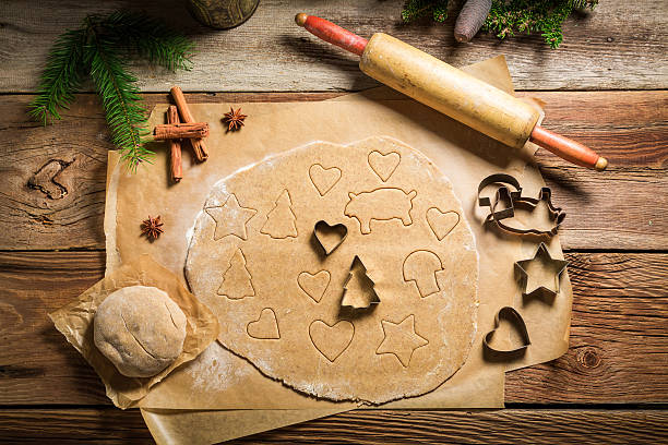 istock Preparation for baking Christmas cookies 491000344