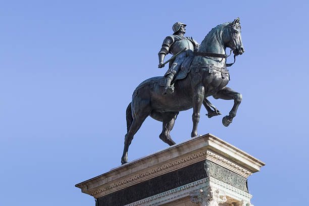 istock Equestrian bronze statue of Bartolomeo Colleoni in Venice 491020288
