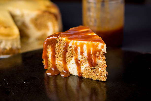 istock Carrot cheesecake with caramel sauce 491021294