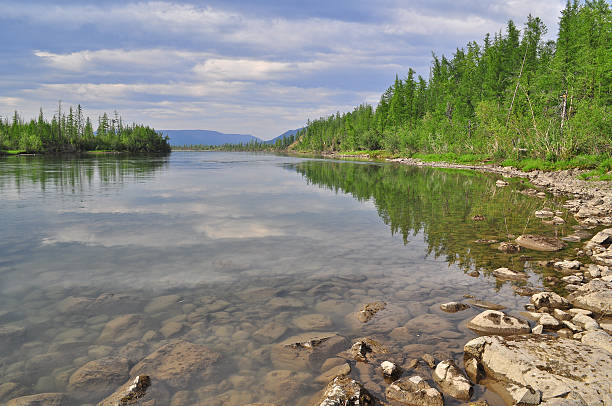 istock River Muksun, the Putorana plateau. 491025126