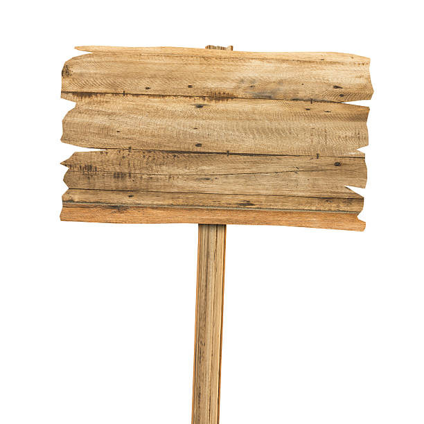istock Wooden sign isolated on white. 491027758