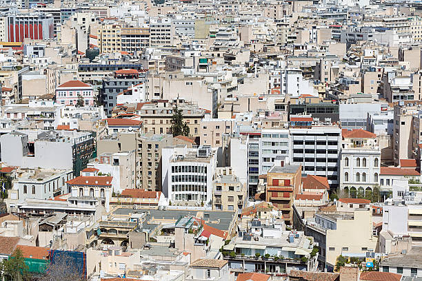 istock Panoramic view of Athens from Acropolis, Greece 491047006
