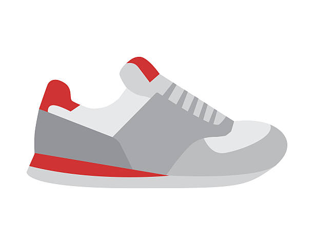 Running shoes vector vector art illustration