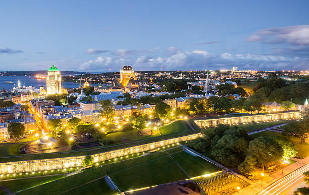 istock Quebec City Old Town at Night 491047782