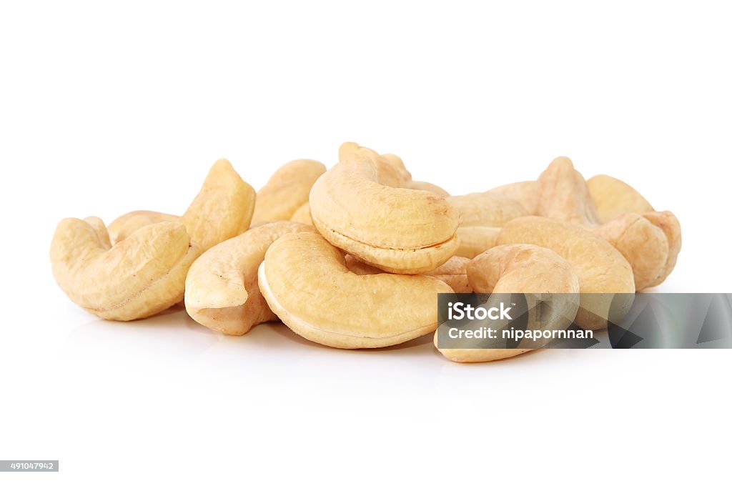 cashew nuts isolated on white background Cashew Stock Photo