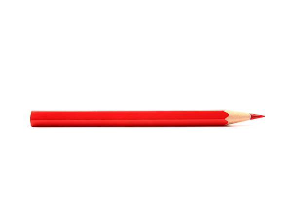 Lápis vermelho - foto de acervo
